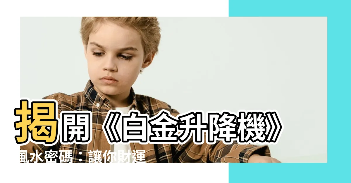 【白金升降機意思】揭開《白金升降機》風水密碼：讓你財運旺到發！